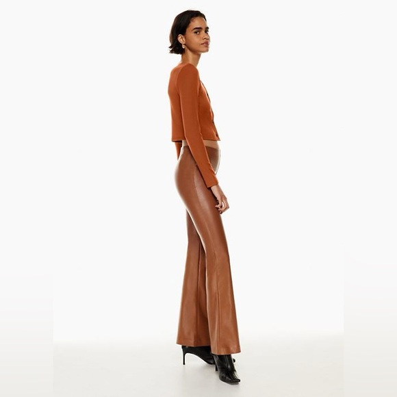 ARITZIA Wilfred Neptune Long sleeve Top Cardigan Rich Chestnut Large - Picture 6 of 11